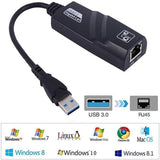 USB 3.0 RJ45 Ethernet Adapter LAN Wireless Cable [ 10/100/1000 Mbps ]