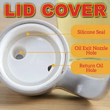 [ 600ml ] Leakproof Oil & Seasoning Sauce Glass Jar Jug Dispenser