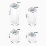 Sealed cans kitchen household snack cans plastic dry goods storage cans grains cans transparent storage boxes - 3pcs