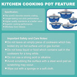 [ 12PCS ] DESSINI Ceramic Granite Alloy Non Stick Coating Kitchen Cooking Deep Fry Pan Pot Casserole Set / Set Periuk Memasak