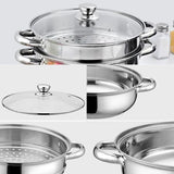 [ 28CM ] 2 LAYER Multipurpose Kitchen Cooking Soup Pot & Steamer