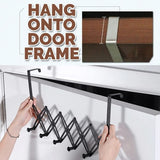 [ 6 Hook ] Stainless Steel Retractable Extendable Door Hanging Hanger Hook