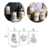 3 pcs Coffee bean cans, rice noodles, sealed cans, moisture-proof tea cans, household simple and creative milk tea storage tanks, storage tanks