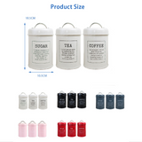 Storage Tank Cover Steel Kitchen Utensils Multifunction Sugar Tea Coffee Box Case Household Food Canister Snack Tank