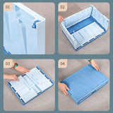Collapsible storage box storage box plastic box car box book box storage box book dormitory student storage