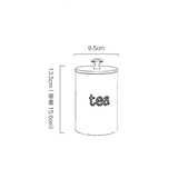 Tea coffee sugar storage bottle canister iron candy storage tank sealed cans sugar container rack cans storage cans