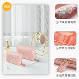 Mini cosmetic bag small portable carry-on bag cute compact cosmetic lipstick storage bag