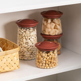 【1600ML / 1000ML / 500ML 】Food Storage Container Plastic Kitchen Refrigerator Noodle Box Multigrain Tank Sealed Cans moisture-proof storage tank