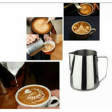 [ 600ML/ Cup ] - Stainless Steel Latte Art Pitcher Milk Frothing Cup Coffee Pitcher