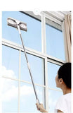 Glass Cleaning Tool Brush Double-sided Telescopic Rod Window Cleaner