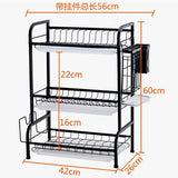 [ 2 LAYER / 3 LAYER ] Kitchen Household Multifunction Utensil & Tableware Dishrack Storage Shelf Rack