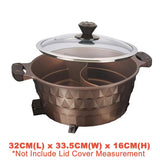 [ 2 IN 1 ] 32CM Multipurpose Electric Cooking Pan hotpot steamboat [ Diamond Series ]