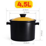 [ 2.5L / 4.5L ] Kitchen Ceramic Casserole Cooker Pot [ Gas / Electric / Induction Stove ]