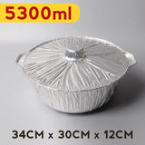 Disposable Takeaway Tin Foil Food Storage Bowl Pot with Lid Cover
