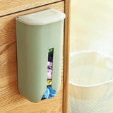 Garbage Bag Storage Box Home Kitchen Bathroom Wall Hanging Plastic Storing Rack with Cover
