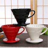 Espresso ceramic V60 coffee dripper Drip Filter Cup Pour Over Coffee Maker