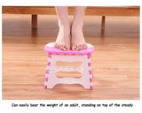 Lightweight Folding Step Stool Plastic Durable Easy Foldable Plastic Chair