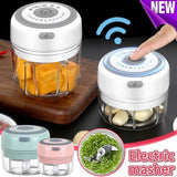 250ml Garlic Masher Press USB Wireless Electric Mincer Vegetable Chili Meat Grinder Food Crusher Chopper Kitchen Accessories