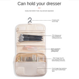Portable Cosmetic Travel Bag Wardrobe Bathroom Hook Wash Bag Large Capacity Personal Storage Classification Storage Bag