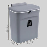 Wall Mounted Hanging Kitchen Household Waste Bin Trash Can