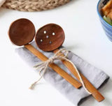 Japanese log long handle wooden spoon with hole ladle scoop ladle ladle ramen spoon fondue food dinner kitchen scale plate barang dapur cutlery set ceramic bowl kitchen tools glass container