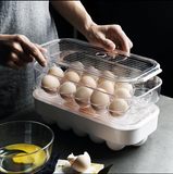 16 grid thick plastic egg box refrigerator non-slip egg carrier freeze storage box rack storage