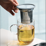 304 stainless steel dust - proof tea filter with cover