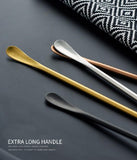 304 stainless steel stirring spoon long handle coffee spoon juice milk tea stirrer dessert spoon long spoon