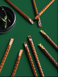 Natural hand-carved wooden chopsticks kikkoma-type wooden chopsticks imported from Indonesia iron wooden chopsticks