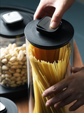 Glass sealed container press food storage container omnigrain bean pasta container moisture-proof milk powder container