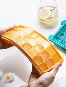 Square silicone & ice making box & creative DIY ice making mold & household quick frozen ice cubes are easy to fall 36 grid
