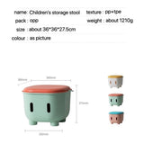 Chaise Enfant Children Plastic Low Stool Storage Household Multi-Functional Small Kids Cartoon Sit Chair Thickened Box