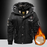 Military Winter Jackets Men Multi-pocket Thick Warm Hooded Mens Parkas Casual Fur Collar Windbreaker Bomber Jacket Coats M-4XL