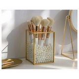 Nordic Style Makeup Brush Bucket Cosmetic Lipstick Comb Eye Shadow Storage Pen Holder Desktop Organizer Pattern