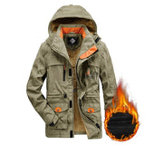 New Winter Jacket Men Thick Warm Hooded Parka Male Army Multi-Pocket Wool Liner Windbreaker Bomber Coats Outdoor Chaquetas M-6XL