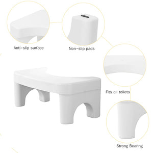 Portable Bathroom Squatting Stool Foldable Toilet Stool Convenient and Compact Great for Travel Fits All Toilets