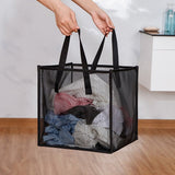 Foldable Dirty Storage Basket Organizer For Soiled Clothes Toy Storage Box Folding Single Dirty Mesh Laundry Basket
