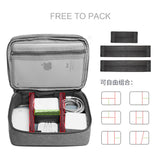 Handle Travel Electronic Accessories Multipurpose Organizer Storage Bag Case for Power Bank, Hard Drive, Smart Phone, Charger