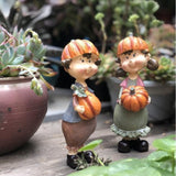 Outdoor Cartoon Resin Character Sculpture Decoration Kindergarten Child Statue Couple Ornament Garden Landscape Villa Decorative