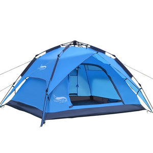 Camping Tents for 3 Person Instant Pop-Up Automatic Dome Tent with Floor Tarp Quick Setup for Family Beach Hiking