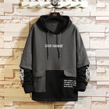 Japan Style Casual O-Neck 2022 Spring Autumn Print Hoodie Sweatshirt Men&#39;S Thick Fleece Hip Hop High Streetwear Clothes