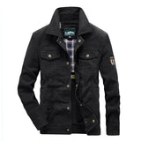 Plus Size 7XL 8XL Military Jacket Men Quality Cotton Spring Autumn Mens Jackets Multi-pockets Casual Coats Male Chaquetas Hombre