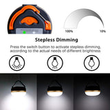Tent LED Charging Light Pocketable USB Rechargeable Tent Lantern 3 Modes LED Light Power Bank Output Camping Lamp