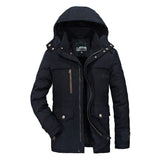 Brand Winter Jacket Men 2020 Thick Warm Mens Parkas Windbreaker Hooded Coat Male Outwear Wool Liner Multi-pocket Jackets M-5XL