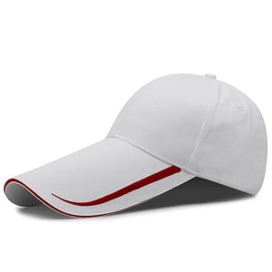 Mens Baseball Cap Women Summer Sun Protection Hat Long Brim 14cm Red Female Male Adjustable Snapback Cap Golf Unisex