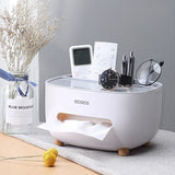 Home Kitchen Desk Tissue Case Plastic Cover ABS Tissue Holder Makeup Cosmetic Storage Box Organizer Living Room Home Decoration