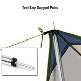 Camping Sun Shelter Rod 1 Pair Tent Vestibule Poles Tarp Support Pole Camping Accessories 2m, 2.5m Sticks for Tents
