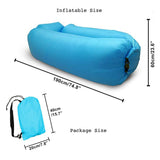 Inflatable Lounger Air Sofa Lightweight Beach Sleeping Bag Air Hammock Folding Rapid Inflatable Sofa for Beach, Camping, Travel