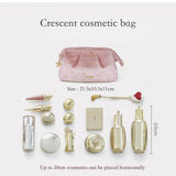 Velvet Portable Large-Capacity Cosmetic Bag Classical European Style Small Fragrance Travel Storage