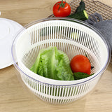 Rotary Salad Spinner Dehydrated Machine Manual Salad Dehydrator Vegetable Colander Water Drain Basket